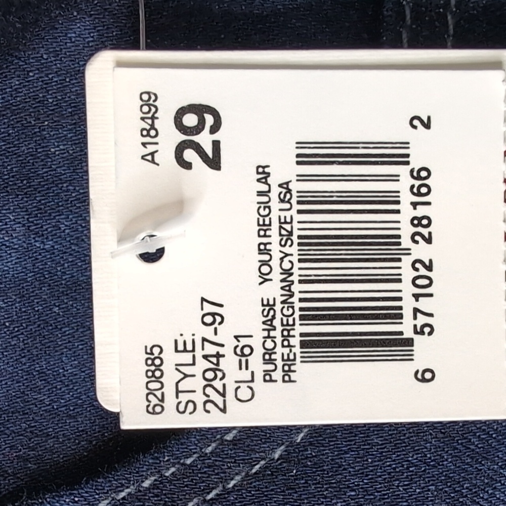 Adriano Goldschmied "The Legging" Super Skinny Dark Wash Maternity Jeans Sz 29 - Picture 12 of 15